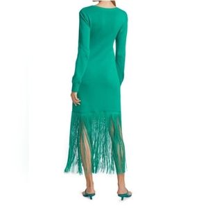 NWT No pise la grama fringe El Abrazo sweater dress size 8 women's